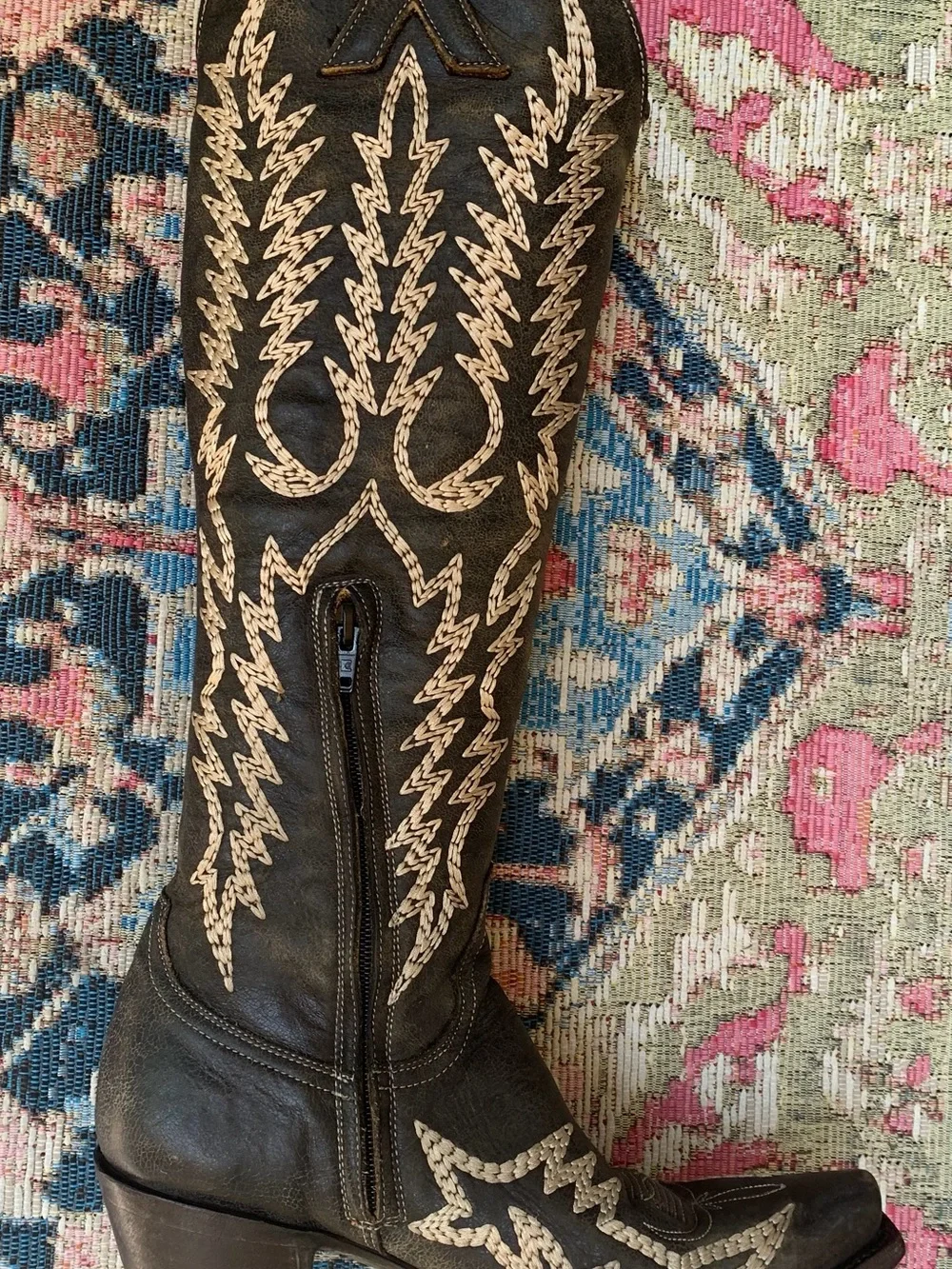Old Gringo Tall Mayra Boots with  Fringe and Embroidery - Picture 3 of 10